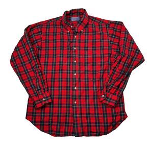 Pendleton VTG 60s Sir Pendleton Red Plaid Wool Board Shirt Ruthven Tartan Large